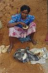 A Construction Worker Eats Luch at Work