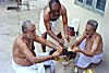 Preparing of the Banana <I>Prasadam</I>