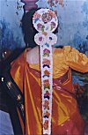 Pig-tail of a Bride Decorated with Flowers