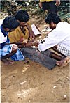 Men Attending to an Injured Rooster