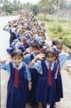 School Girls at an Independence Day Procession