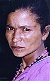 Tribal Woman with Betel Stained Mouth