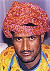 Colorful Attire of a Rajasthani Man