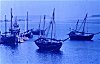 Country Boats Anchored at Harbor