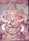 Ganesh in Mysore Traditional Style Painting