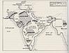 Map of India in 1914