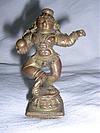 Bronze Idol of Krishna with Butterball in his Hand