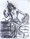 Krishna Fighting  Surpent Kaliya