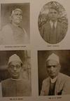 Portraits of Mathura  Prasad Singh, Prof. Sahgal, D.N.Desai, and N.G. Joshi