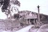 Pillar in front of a deserted Jain Basadi