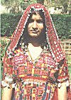 A bedecked Lambani woman