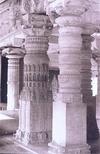 Decorated Temple Pillars