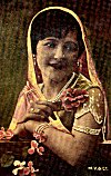 Indian woman: from a 1940 picture postcard