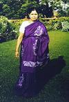 Jyotsna in a Saree Designed by Kamat