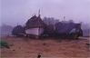 Parked Boats on Shore During Monsoons