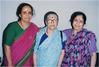 Jyotsna (extreme right) with sisters Usha and Sushama