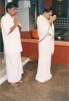 Devotees at Temple