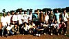 Youngsters gathered for a game of Cricket 