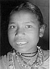 The jewelry of a tribal girl