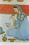 Women preparing medicins