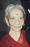 Artist Mukta Venkatesh at the age of 100