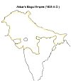 Span of Akbar's empire