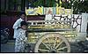 colorful cart with soda vendor