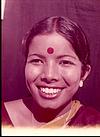 Lady with bindi and in smiling