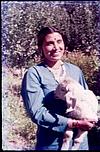 A nepali women with ram in her arms