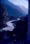 A himalayan stream meandering through the hills