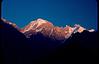 Sunrise in himalayan peaks