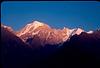 Sunrise over himalayan peaks