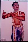 Dancer posing as Sri krishna