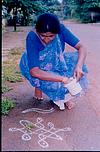 Women at rangoli