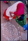 young Women at rangoli