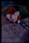 young Women at rangoli