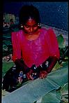 A banana leaf seller