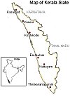 Map of Kerala