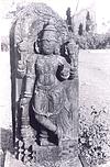 A sculpture of Vishnu at the archeological museum Mysore palace