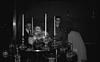 An American family Lighting candles for dinner