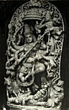 Intrictately Carved Idol of Durga Goddess
