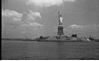 Statue of liberty form a moving ship