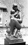 Sculptures - Mother and child - at Syracuse campus