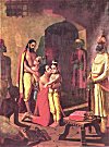 Lord Krishna and Balaram Liberating their Parents from Kansa's Prison