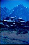 Temple surrounded by houses, a Himalayan scene