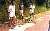 Villagers Selling Vegetables by Roadside