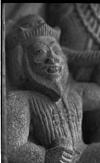 A foreigner with beared and jacket-A stone figure