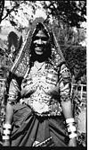 A lambani woman in her traditional jewelry