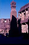 A carved pillar, Ellora