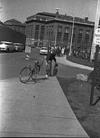 Bike beside a building